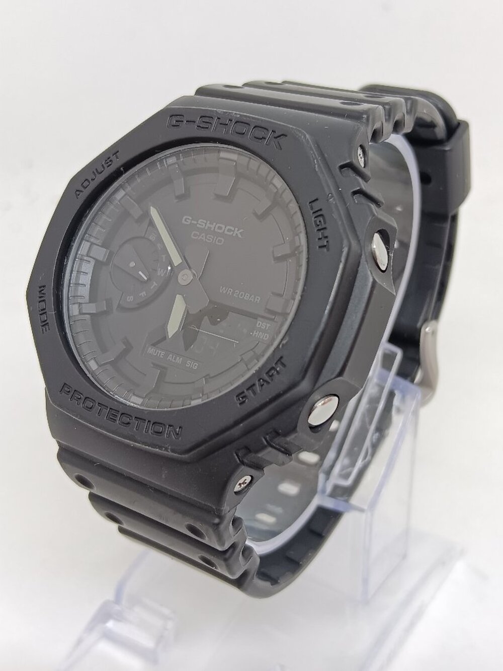 Casio OAK G-Shock GA2100 [5611] Men's 45mm Ana-Dig Carbon Resin Black Out Watch